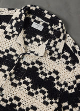 Load image into Gallery viewer, Naples Crochet Shirt - Black / Ecru
