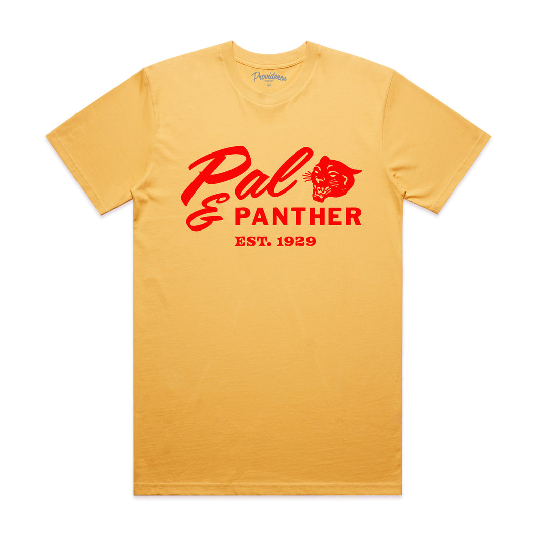 Classic Pal & Panther T-Shirt - Gold / Red