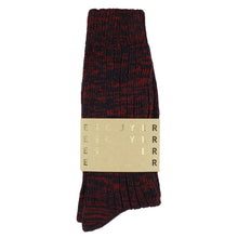 Load image into Gallery viewer, Melange Blend Socks - Navy / Red
