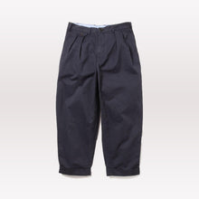 Load image into Gallery viewer, 2 Pleats Tapered Twill Trousers - Navy
