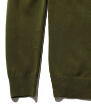 Load image into Gallery viewer, Long Sleeve 12G Knit Polo - Olive
