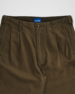 Pleated Pant - Olive