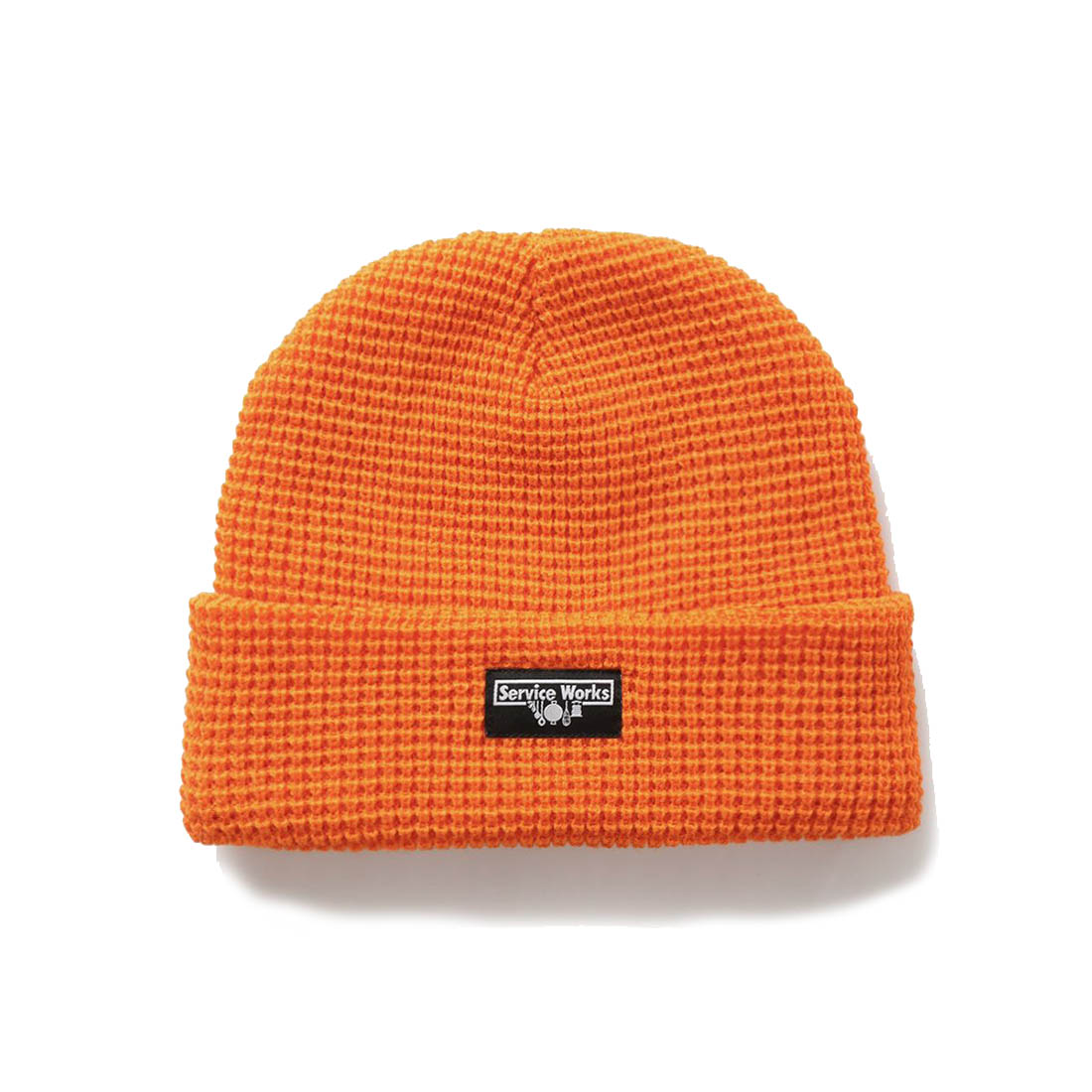 Service Works Waffle Logo Beanie Orange