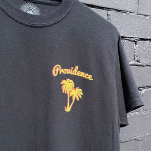Providence Palm Logo T-Shirt - Washed Black