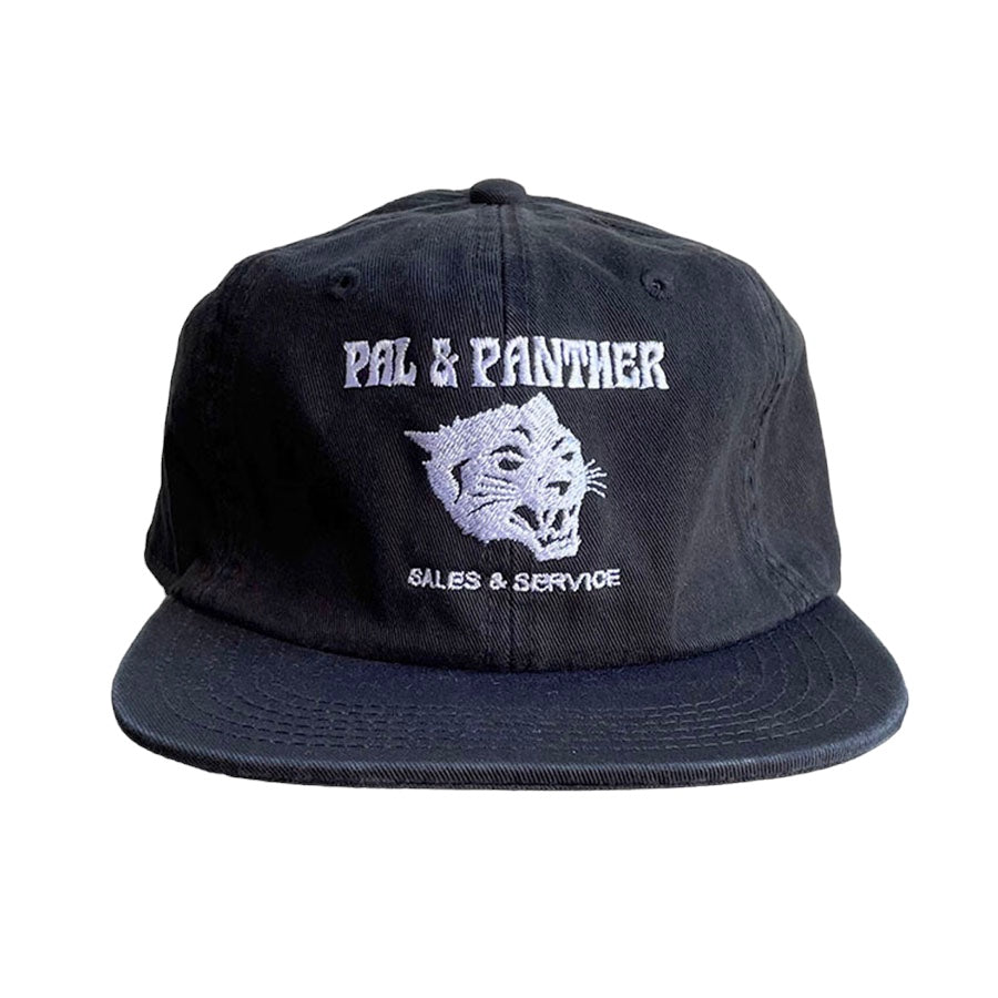 Pal & Panther Logo Washed Cap - Black