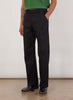 Cotton Twill Stay Press Trousers - Black