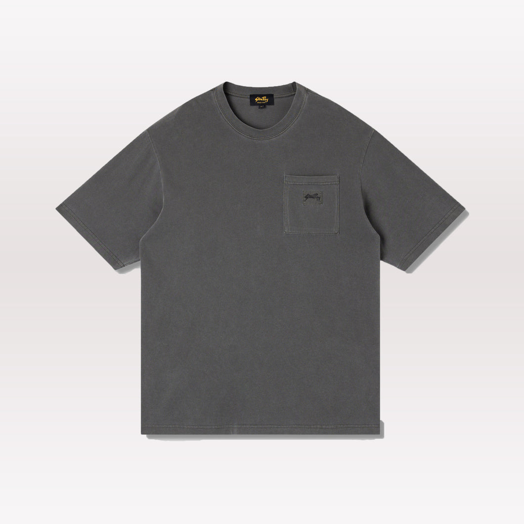 Patch Pocket Tee - Washed Black