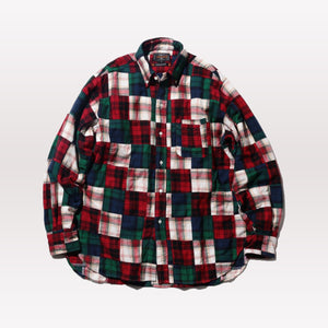 Classic Fit Indian Flannel Patchwork Shirt
