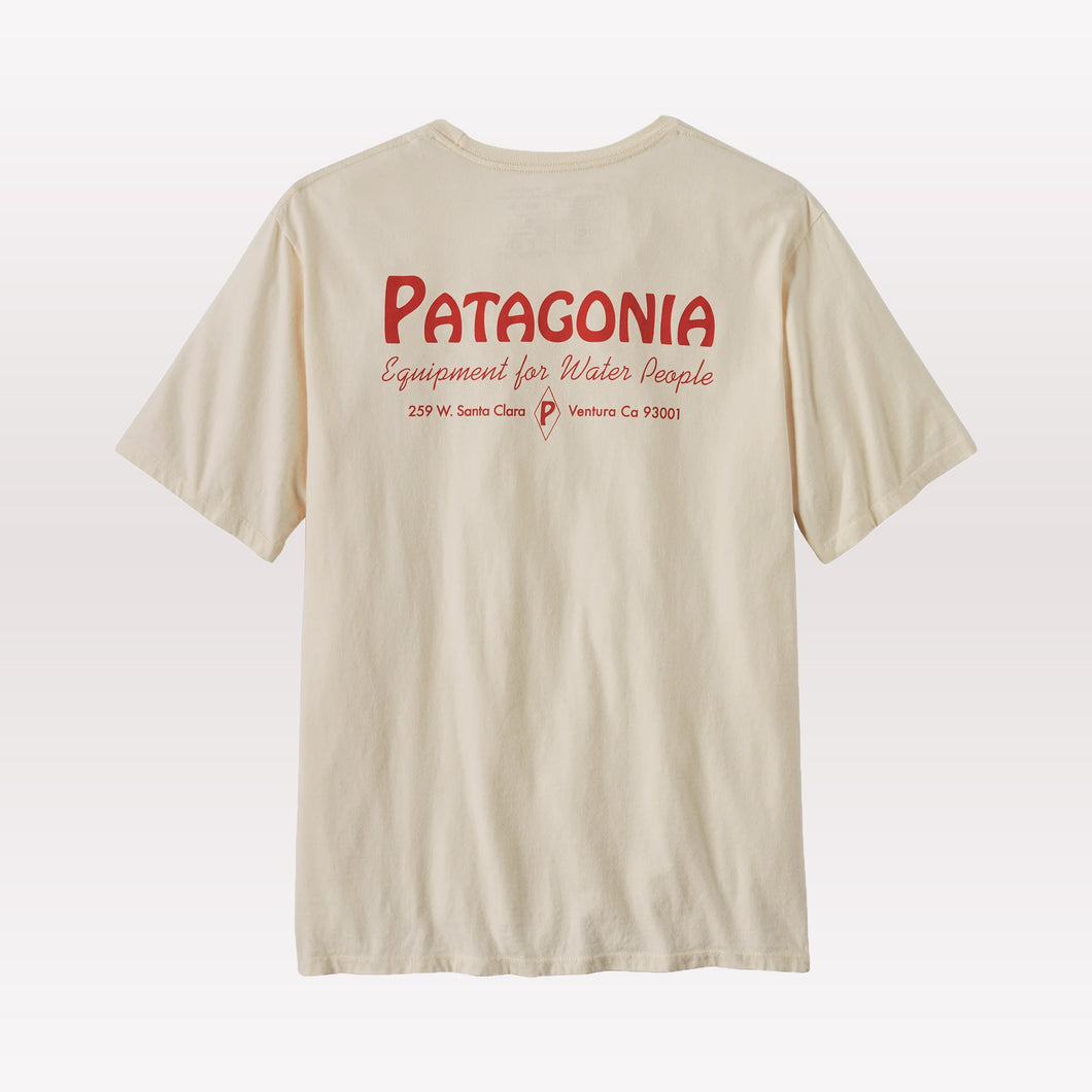 Water People Organic Pocket T Shirt - Undyed Natural