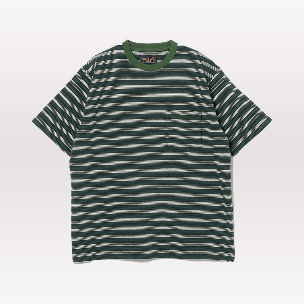 Pin Stripe Pocket Tee - Green