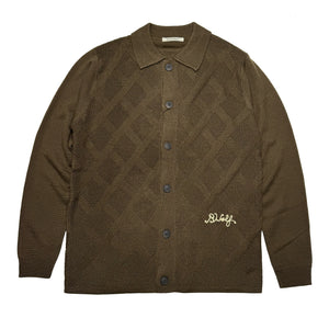 Plaid Knit - Brown
