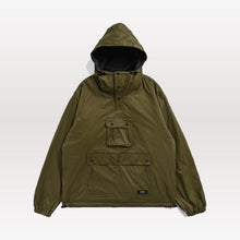 Load image into Gallery viewer, Non Down Mountain Reversible Hoodie - Dark Olive / Navy
