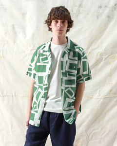 Selleck Shirt - Revolta Print Tropical Green