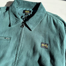 Load image into Gallery viewer, Roughneck Collared Bomber - Washed Botanical Green
