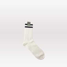 Laden Sie das Bild in den Galerie-Viewer, Schuljungensocken - Weiß Navy 
