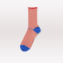 Load image into Gallery viewer, Pinstripe Socks - Red Blue
