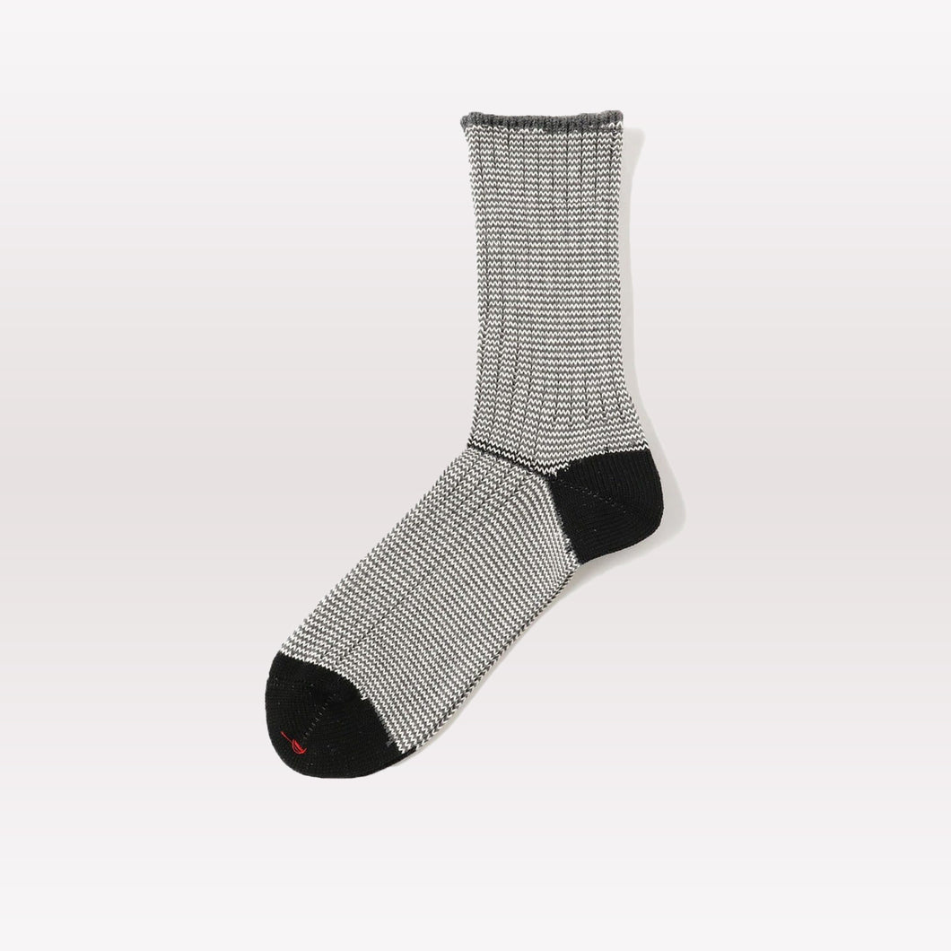 Pinstripe Socks - Black White
