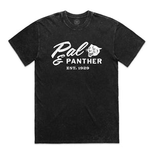 Classic Pal & Panther Stone Washed T-Shirt - Faded Charcoal