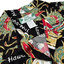 Load image into Gallery viewer, Classic Aloha Shirt - Black Hula Surf
