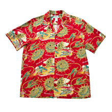 Load image into Gallery viewer, Classic Aloha Shirt - Red Hula Surf
