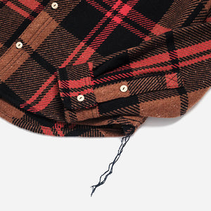 Barrington Flannel Two Pocket Workshirt - Tan Plaid