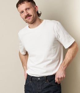 214 Men's Loopwheeled T Shirt - White