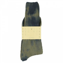 Load image into Gallery viewer, Tie Dye Socks - Navy / Olive
