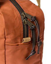 Load image into Gallery viewer, Tin Cloth Zipper Tote Bag - Rust
