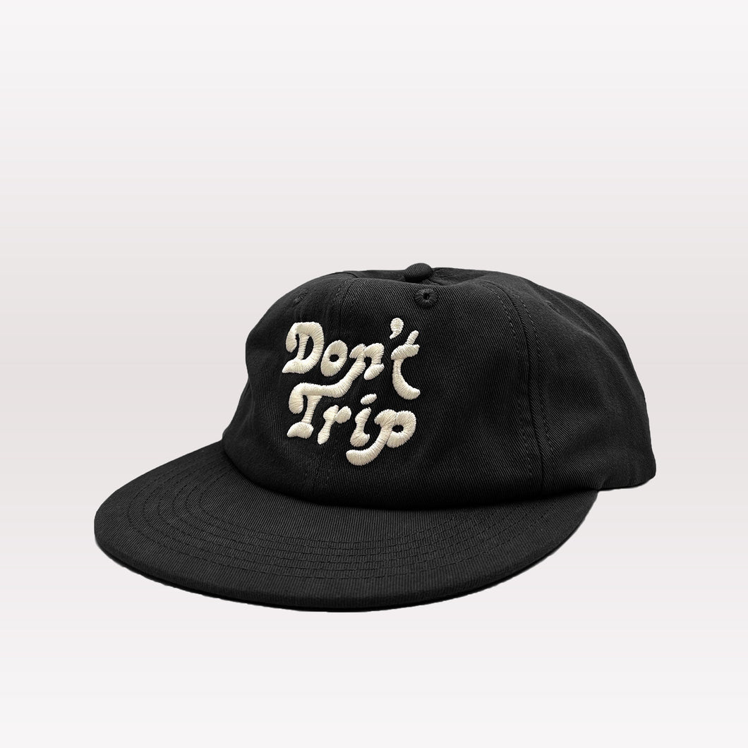 Don't Trip Strapback Hat - Black