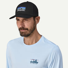 Load image into Gallery viewer, P-6 Logo Trucker Hat - Black
