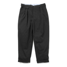 Load image into Gallery viewer, 2 Pleats Twill Trousers - Black
