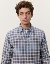 Load image into Gallery viewer, Check Shirt - Faded Denim Blue
