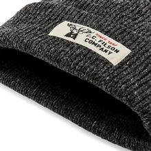 Load image into Gallery viewer, Lined Ragg Wool Beanie Cap - Charcoal / Black
