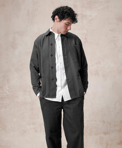 3001 Buttoned Overshirt - Charcoal