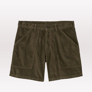 Organic Cotton Cord Utility Shorts 6 In. - Basin Green