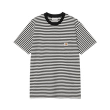 Load image into Gallery viewer, Verner Pocket T-Shirt - Verner Stripe Black / Wax
