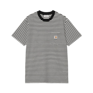 Verner Pocket T-Shirt - Verner Stripe Black / Wax
