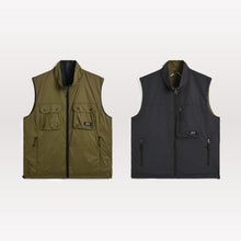 Load image into Gallery viewer, Non Down Mountain Reversible w-Zip Vest - Black / Dark Olive
