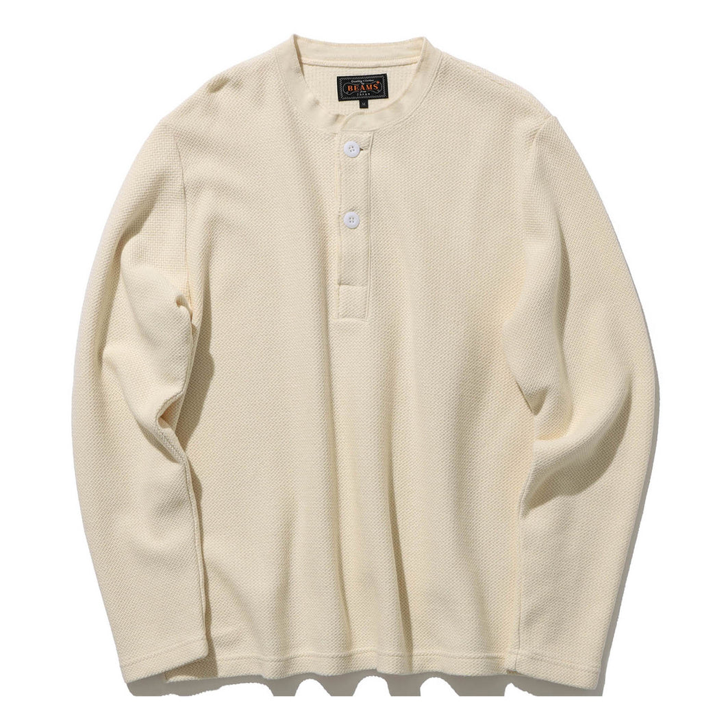 Waffle Henley - Natural