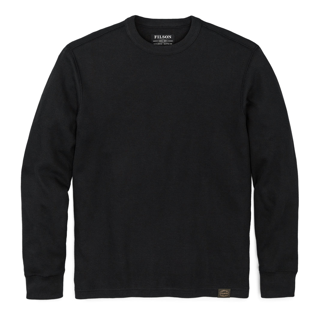 Waffle Knit Crew - Navy