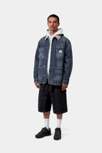 Load image into Gallery viewer, Warren Chore Coat - Blue / Dusty Hamilton Brown
