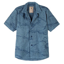 Load image into Gallery viewer, Cuba Terry Shirt - Blue Wavy
