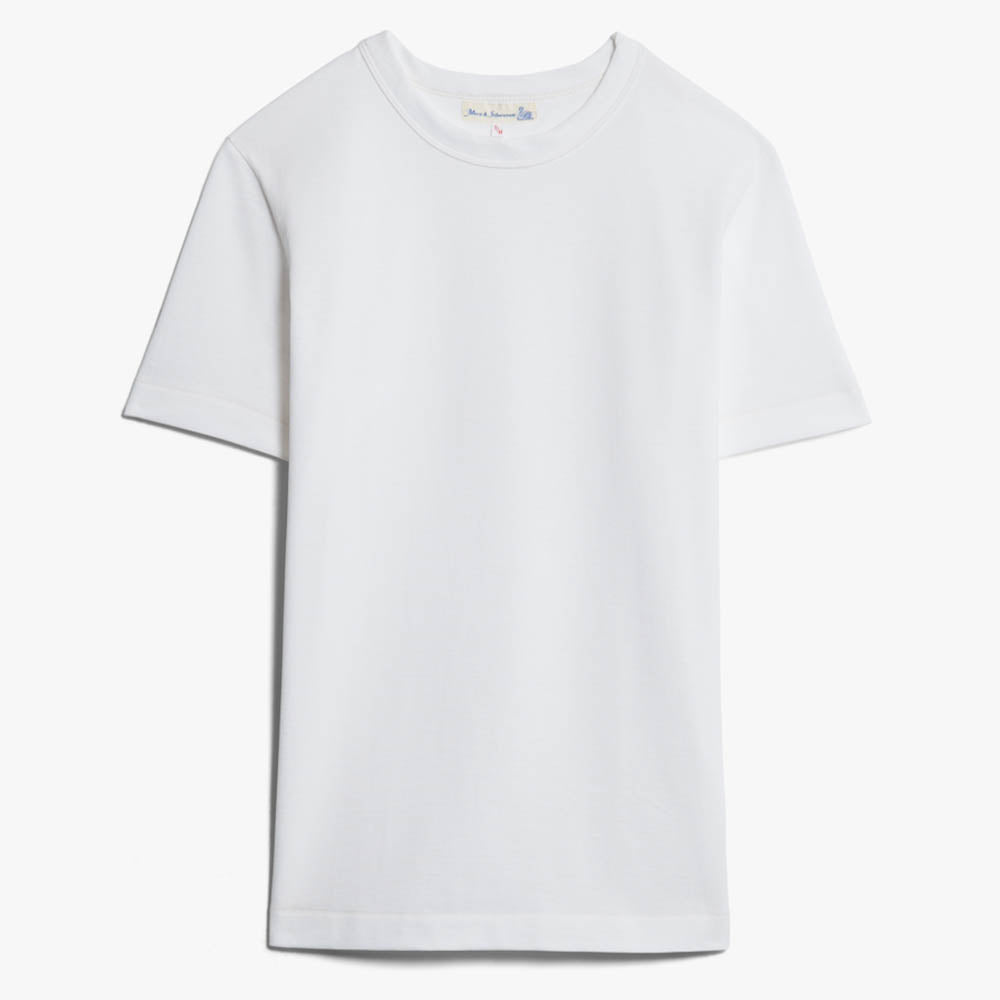 214 Men's Loopwheeled T Shirt - White