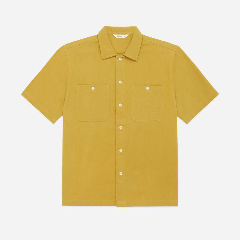 XL Yellow Dot Worton Short Sleeve Cotton T-Shirt By Undefined Gifts