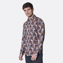 Load image into Gallery viewer, Mod Button Down Shirt (Hallucinate Print – Loganberry Purple)
