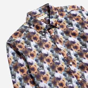Mod Button Down Shirt (Hallucinate Print – Loganberry Purple)