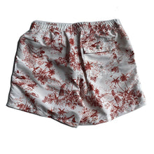 Load image into Gallery viewer, Aloha Swim Trunk - White / Burnt
