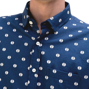 Cognito Shirt- Global Print Ensign Blue