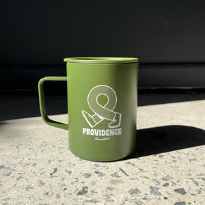 Coffee Mug - Walking Logo Army Green
