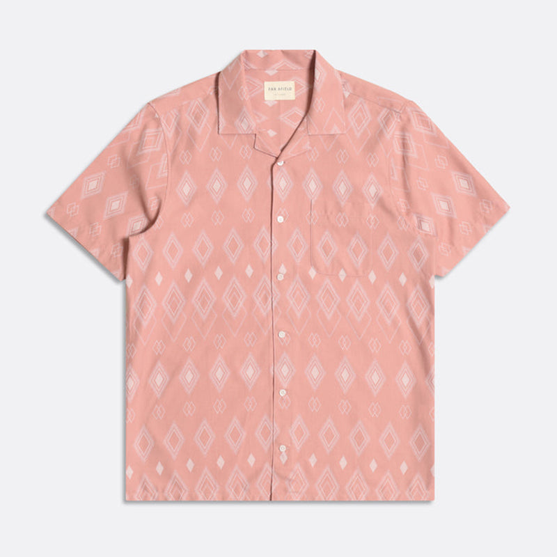 Stachio SS Shirt - Diamonds Light Mahogany Pink